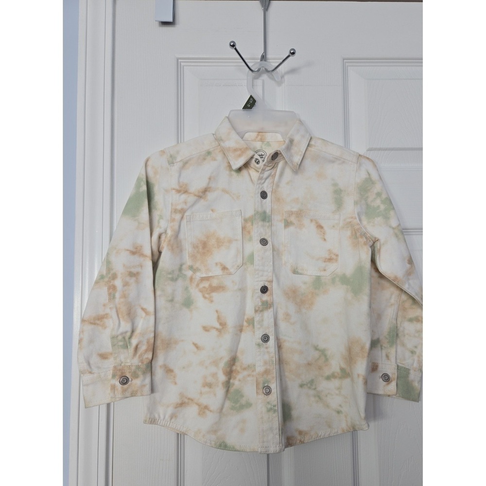 Wonder Nation  Girls Jean Shirt/Jacket Snap Closure. Size Small‎ (6-7).